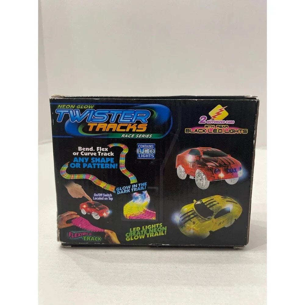 Mindscope Twister Tracks Neon Glow in The Dark Add On Race Car Series Set of 2